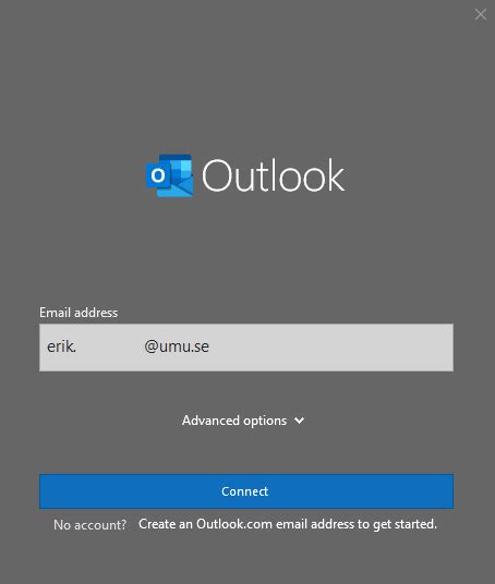 Configure Outlook with an M365 account – Manual .
